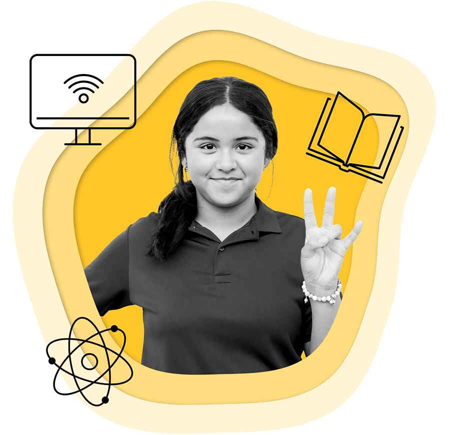 Smiling student